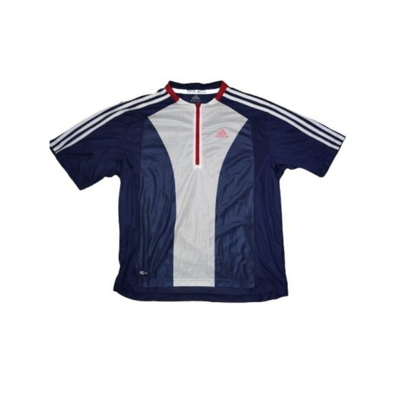 Adidas Climacool Adistar Mesh 1/4-Zip Short Sleeve Jersey Top XL Mens/Unisex - Picture 1 of 6
